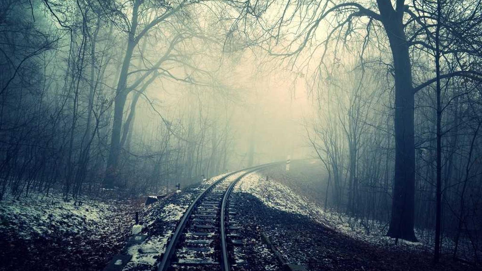 Misty forest railway, sample frame